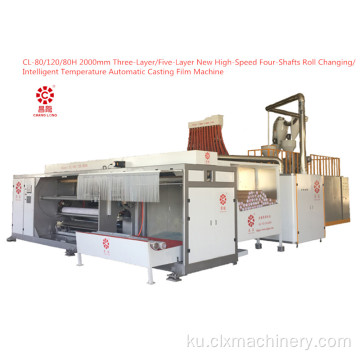 New Type Four-Shafts Roll Changing Casting Film Machine